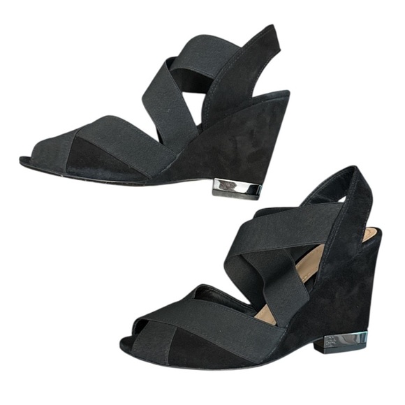 Tory Burch Black Debbie Wedge - Picture 4 of 5